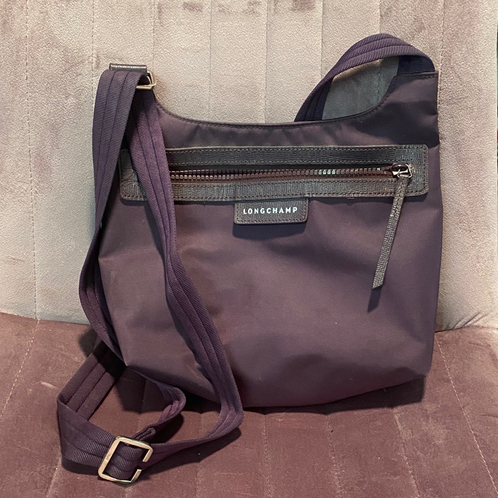 Longchamp Dark Purple Crossbody Bag